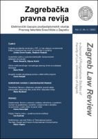 PRVI BROJ ZAGREBAČKE PRAVNE REVIJE